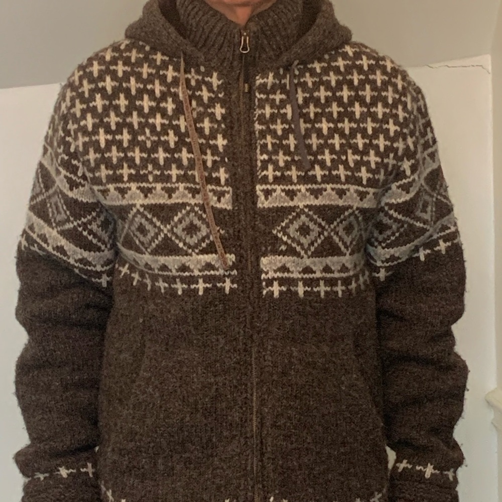 Men’s unique wool and primaloft parka